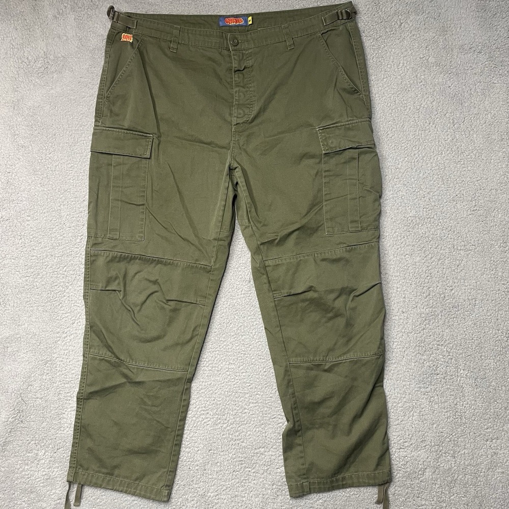 Empyre Cargo Pants Mens 40x30 Green Pockets Wide Leg baggy Military Paratrooper